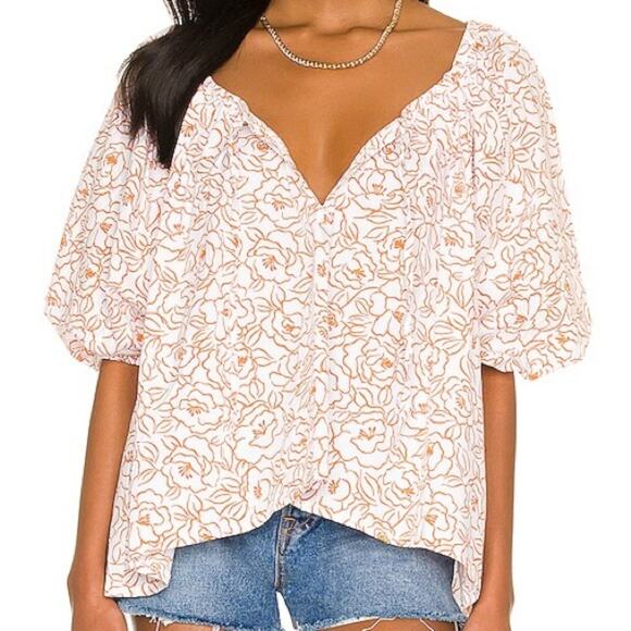 Faithful the Brand La Riva top in Martine Floral size 2 - Picture 1 of 8